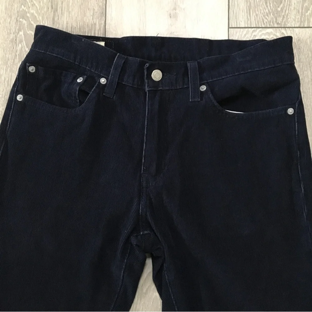 Levis 511 Trousers W31 L32 Blue Corduroy Slim Straight Cords Zip Fly - Picture 5 of 10